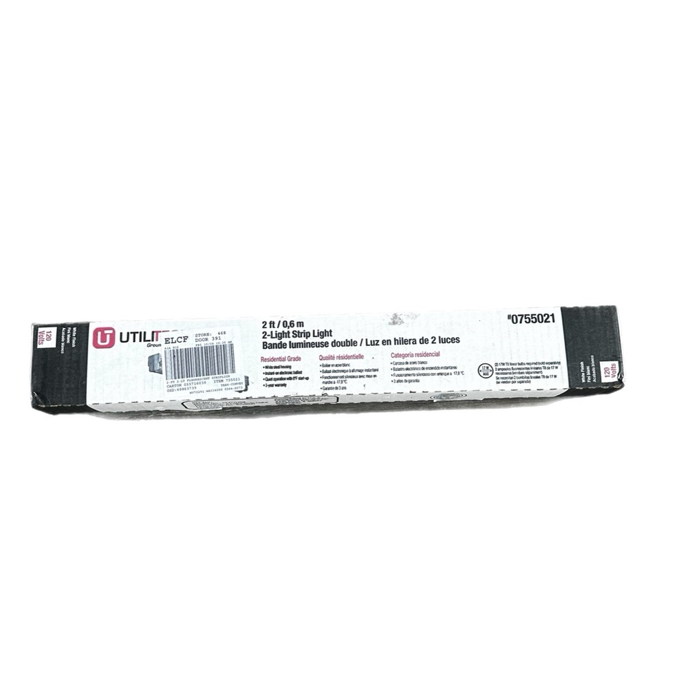 Utilitech Pro 2-ft White 2-Light LED Strip Shop Light
